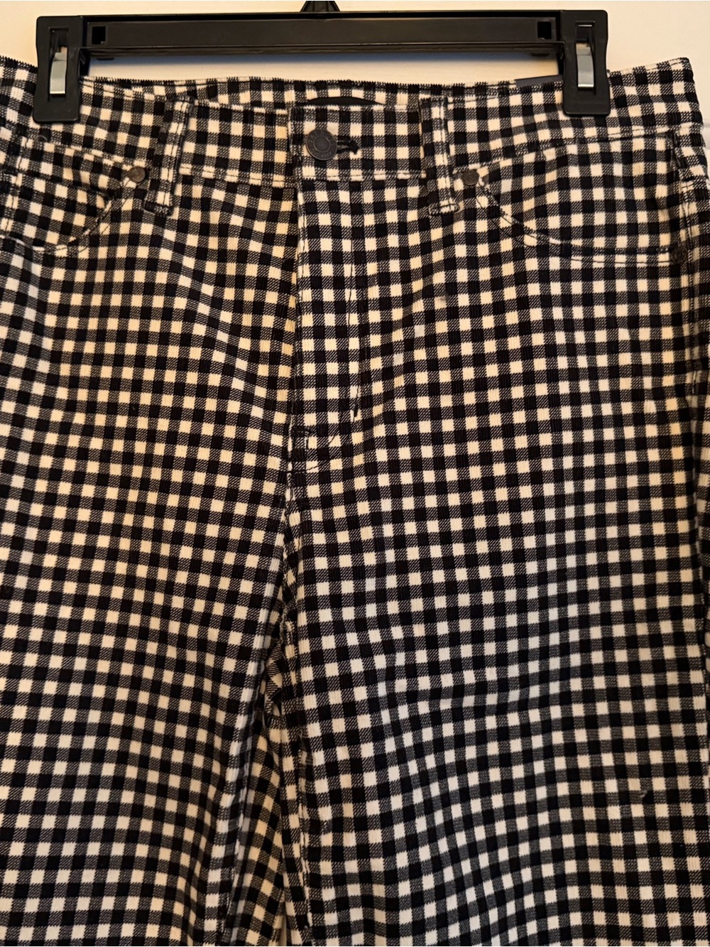 Talbots Black and White corduroy, straight pants - Picture 7 of 11